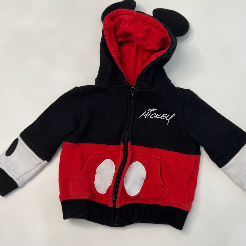 Disney Mickey Mouse Kids Hoodie - Black, Red, and Gray